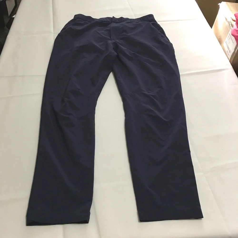 Fabletics Active Pants Mens Medium Navy Blue Performance Athletic Trousers